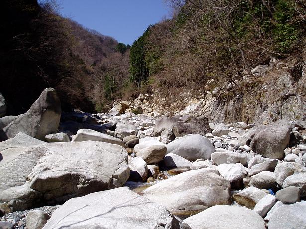 大岩の渓流
